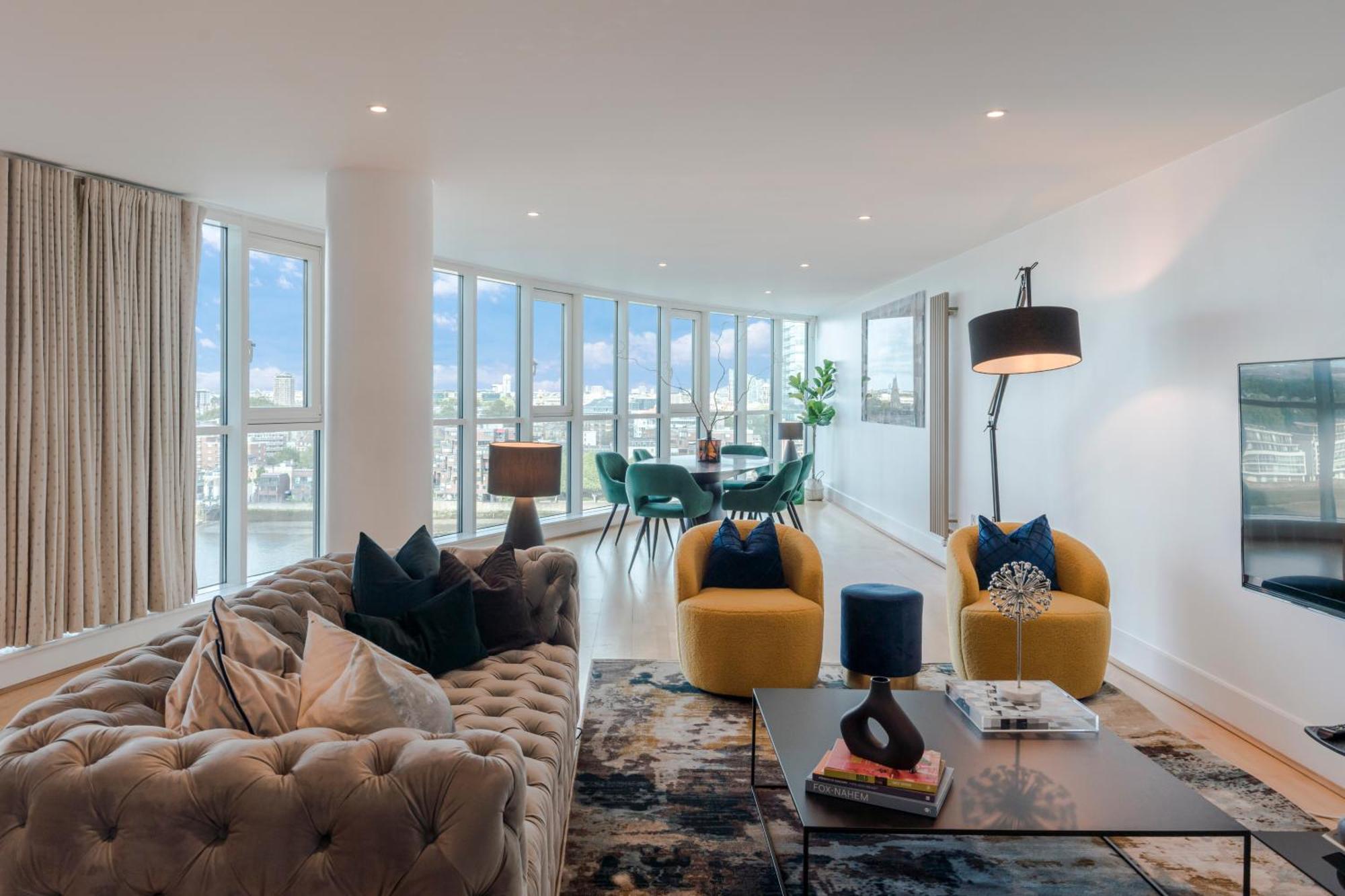 Thames View In Town! Large Luxxe Nomad Design Family Apartment *